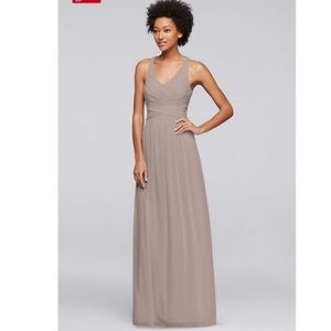 David’s Bridal Biscotti Size 10 Bridesmaid Dress!!